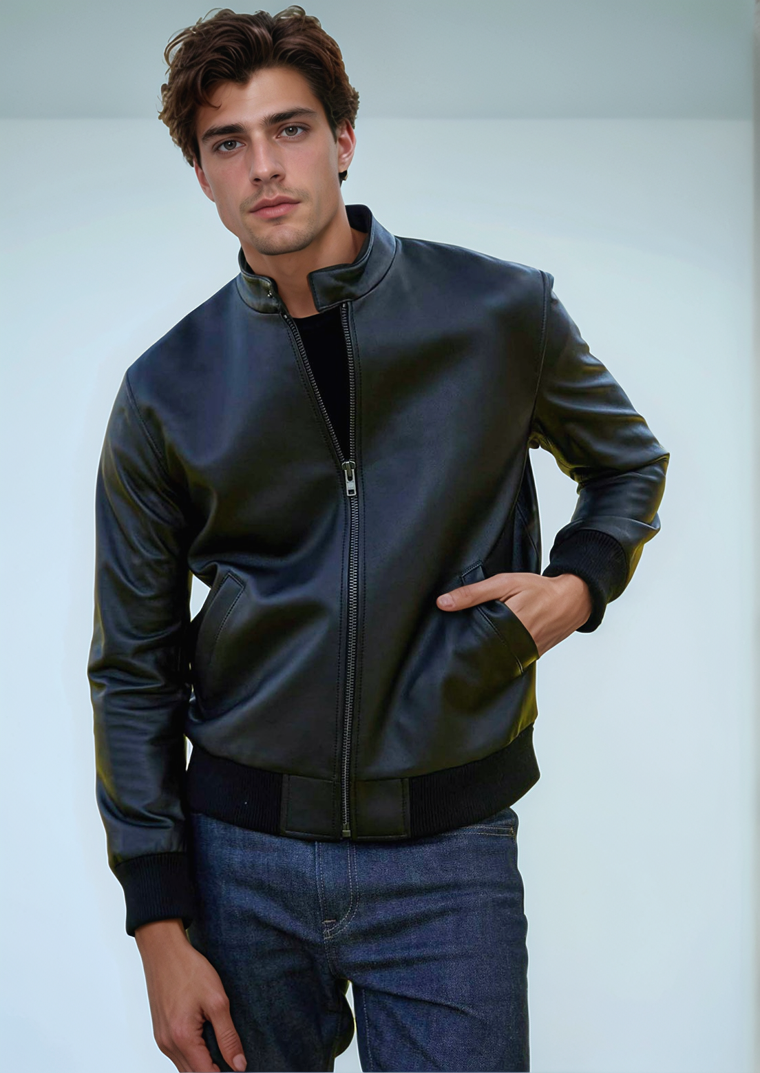 Iconic Black Leather Jacket
